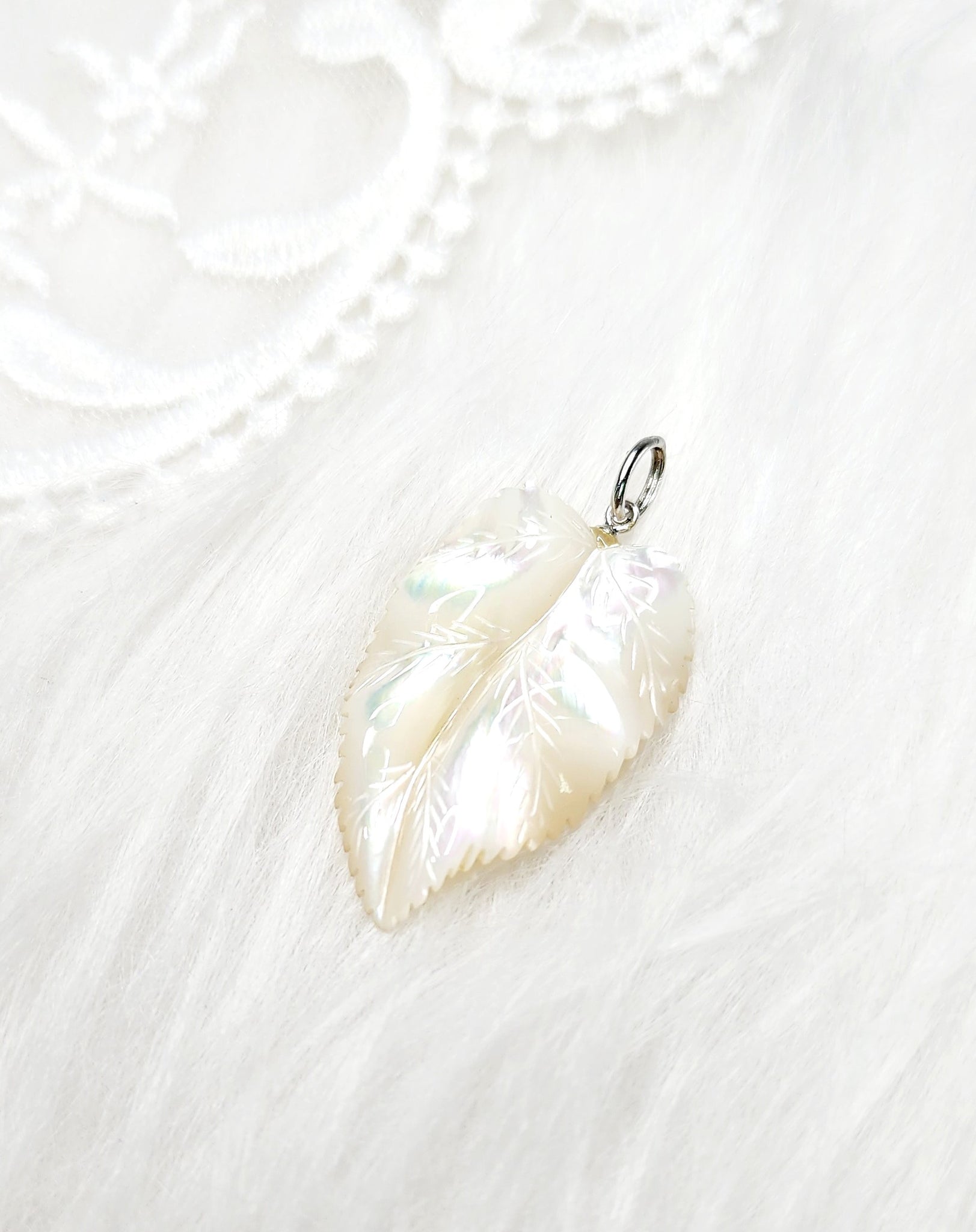 貝母工藝。吊咀。葉子