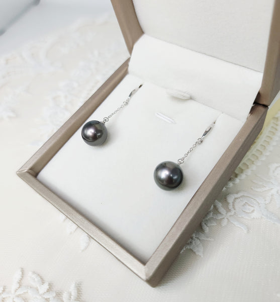 《限時》大溪地黑珍珠耳環