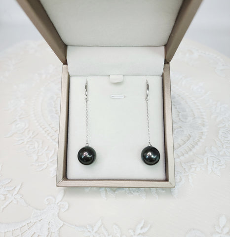 《限時》大溪地黑珍珠耳環