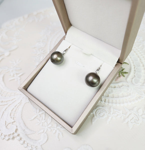 《限時》大溪地黑珍珠耳環