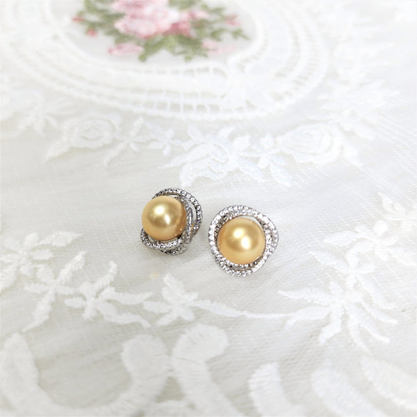 典雅系列-珍珠銀耳環